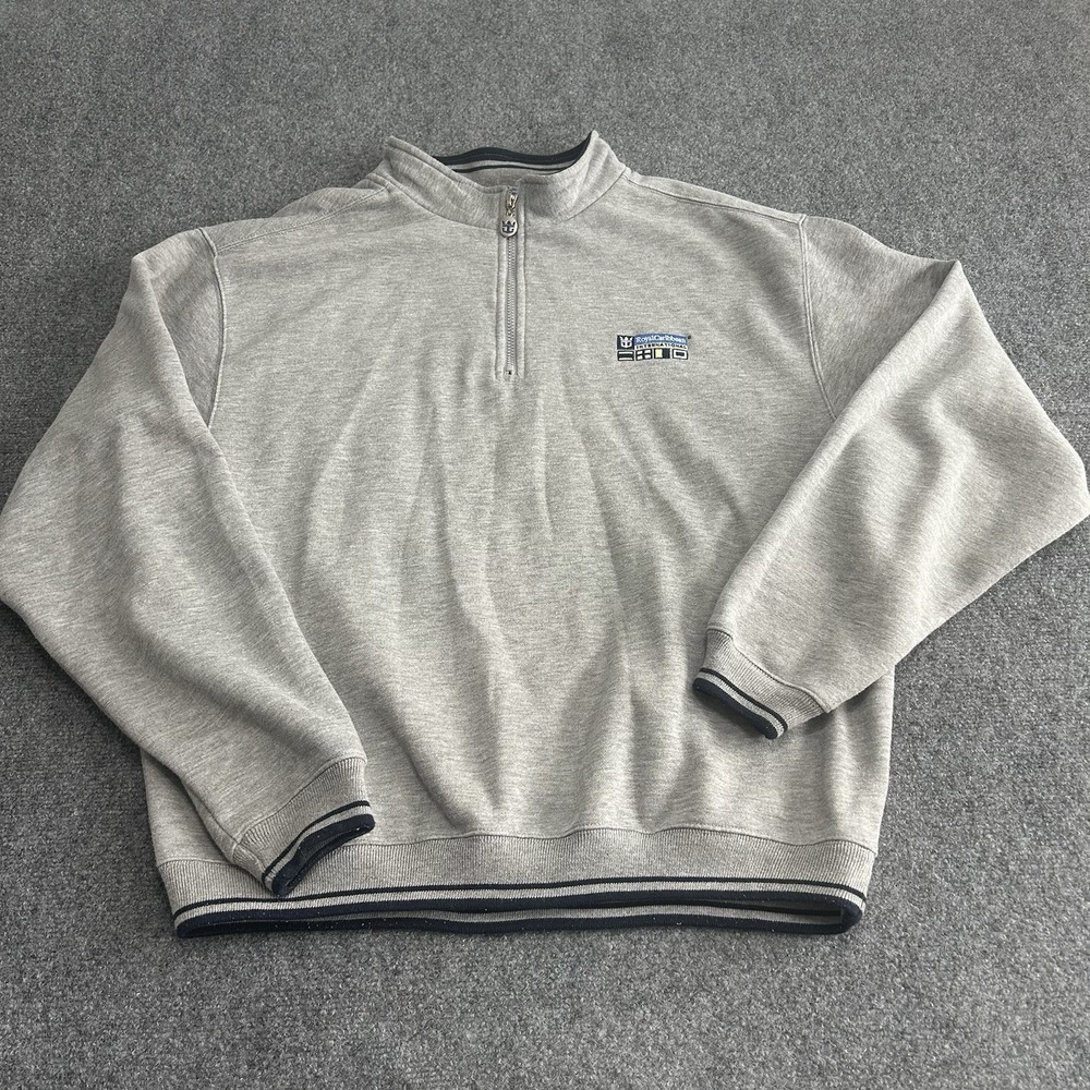 Royal‎ Carribean International Cruise Lines Men's L / XL  Sweatshirt Gray Vacay
